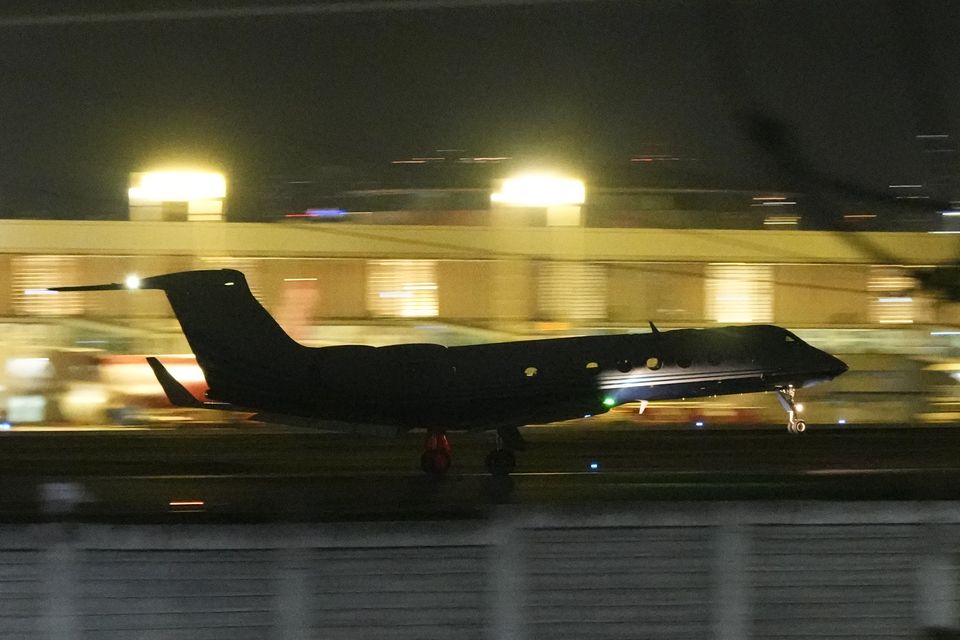 The plane carrying Rodrigo Duterte to The Hague took off from Manila earlier (AP)