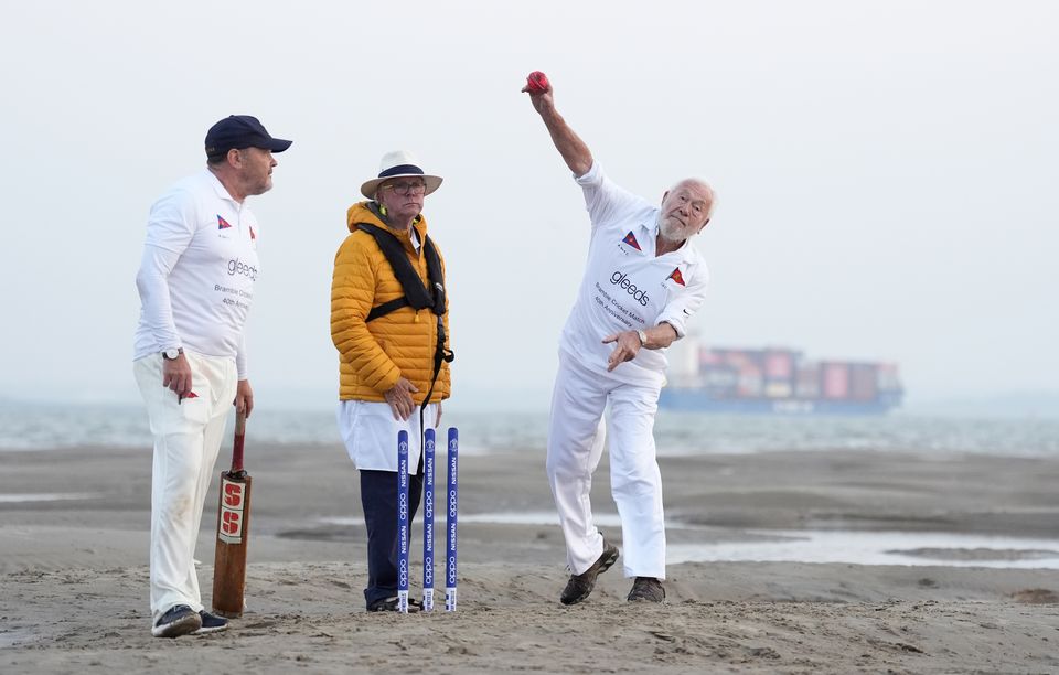 Sir Robin Knox-Johnston also had a bowl (Andrew Matthews/PA)