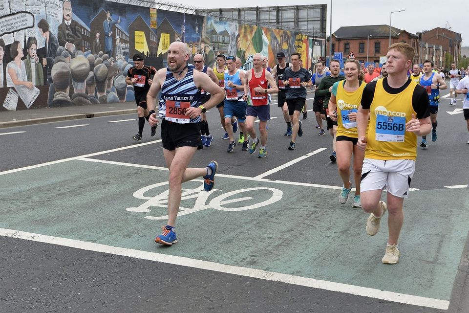 Belfast City Marathon Photos from start race and finish the