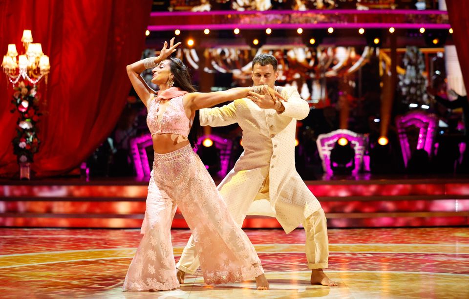 Dr Punam Krishan and Gorka Marquez performing during the show (BBC/PA)