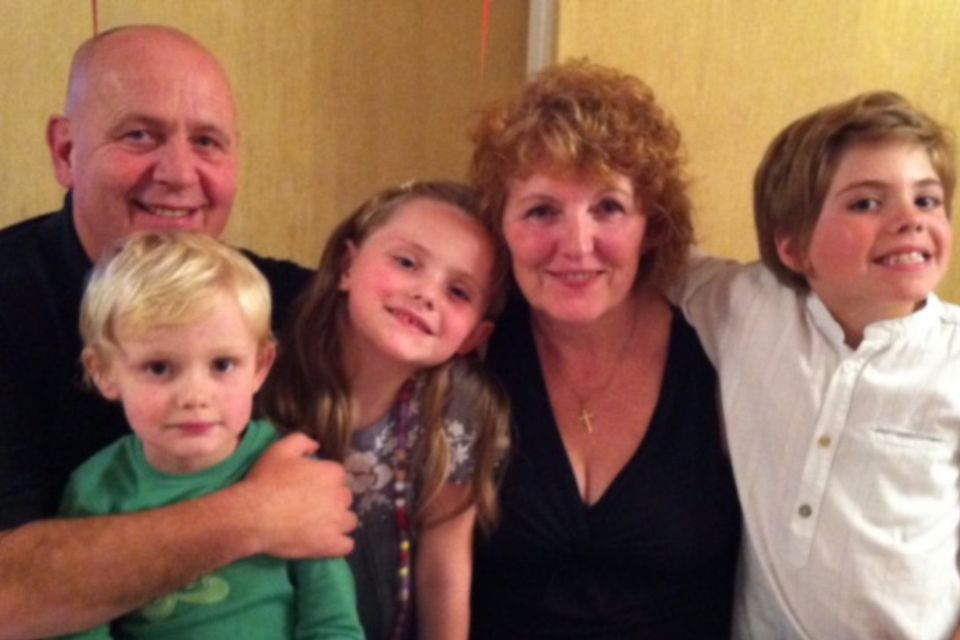 Greatest influence: Kerry’s parents, Fern and Sean, with Kerry’s children, Tara and Dan, and Kerry’s nephew, Sean
