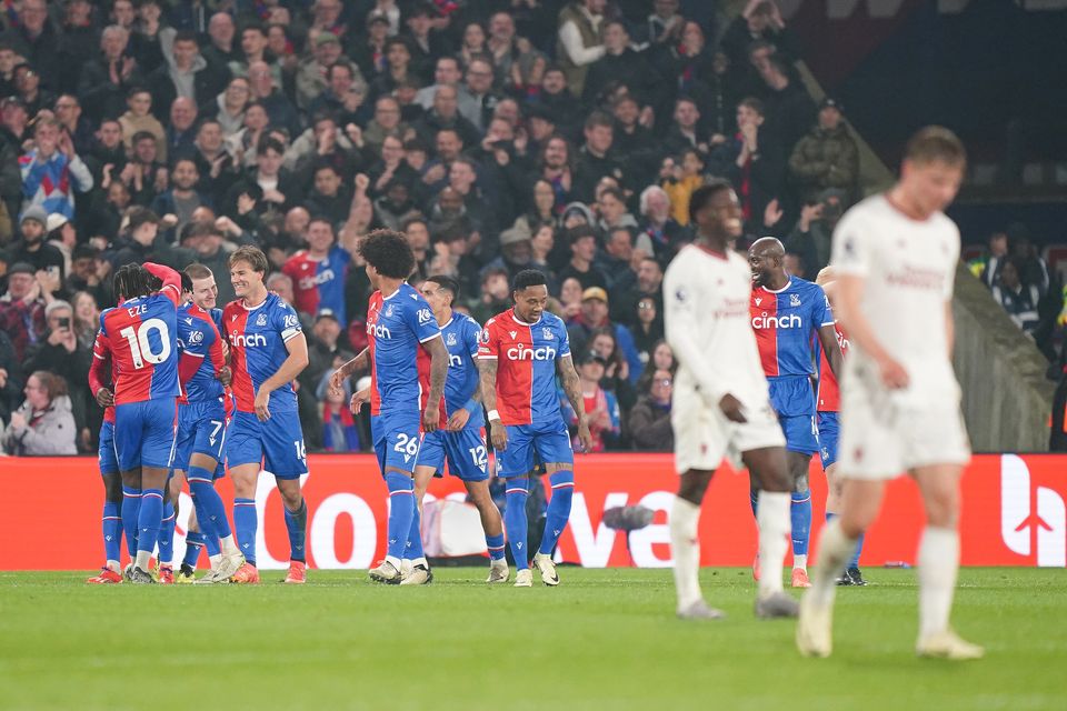 Crystal Palace beat United 4-0 but could have scored more (Zac Goodwin/PA)