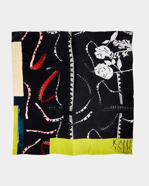 Silk print scarf, £75, Joanne Hynes at Dunnes Stores