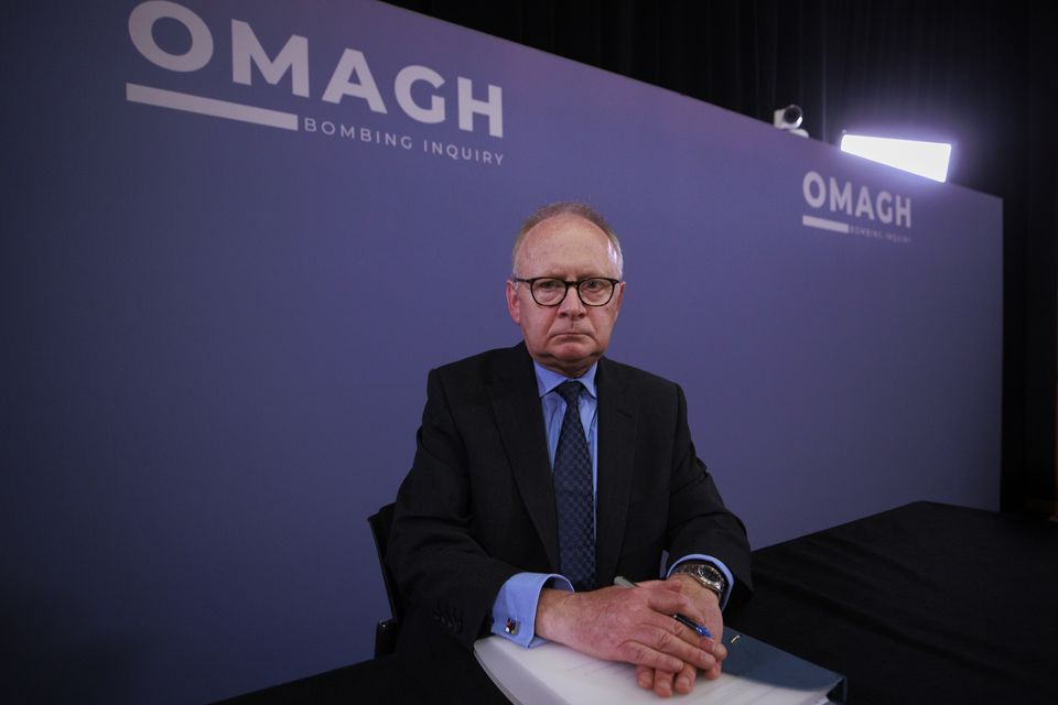 Chairman of the Omagh Bombing Inquiry Lord Turnbull at the Strule Arts Centre in Omagh (Liam McBurney/PA)