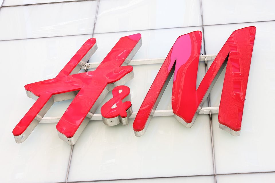 NEW YORK, NEW YORK - JULY 01: The H&M logo is seen at a store in Herald Square on July 01, 2024 in New York City. (Photo by Michael M. Santiago/Getty Images)