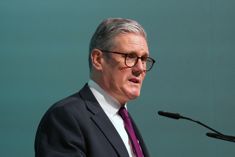 Prime Minister Sir Keir Starmer speaks on day two of the Cop29 climate summit in Baku, Azerbaijan (Carl Court/PA)