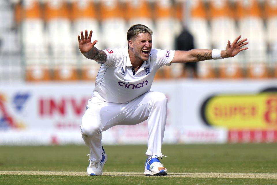 Brydon Carse is part of an all-Durham pace attack (AP Photo/Anjum Naveed)