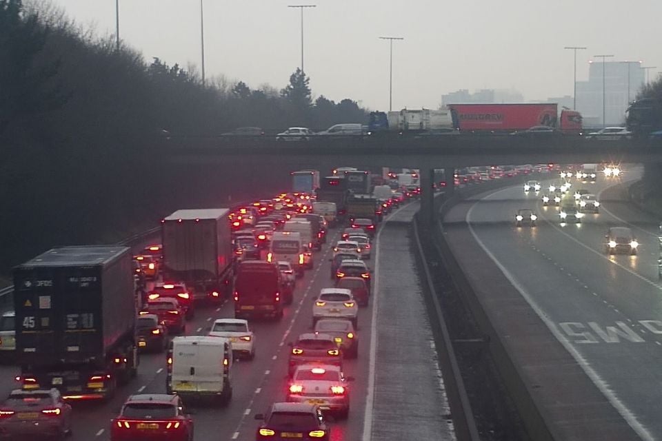 Knock-on delays on the M2 at Fortwilliam