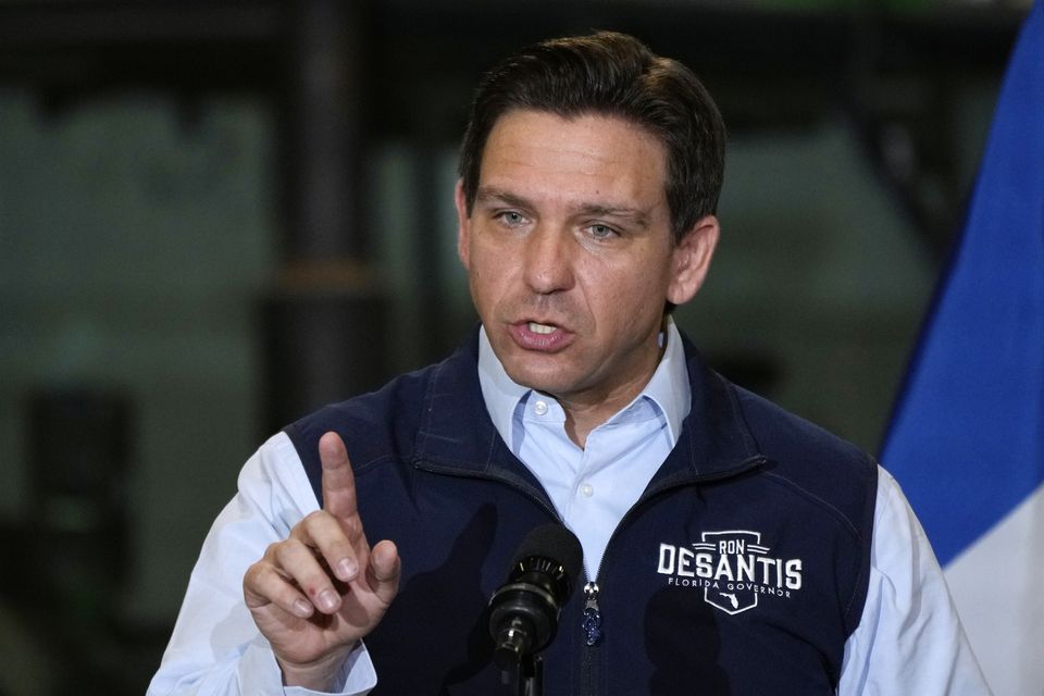 Ron DeSantis stood against Mr Trump in the race for the Republican nomination (AP)