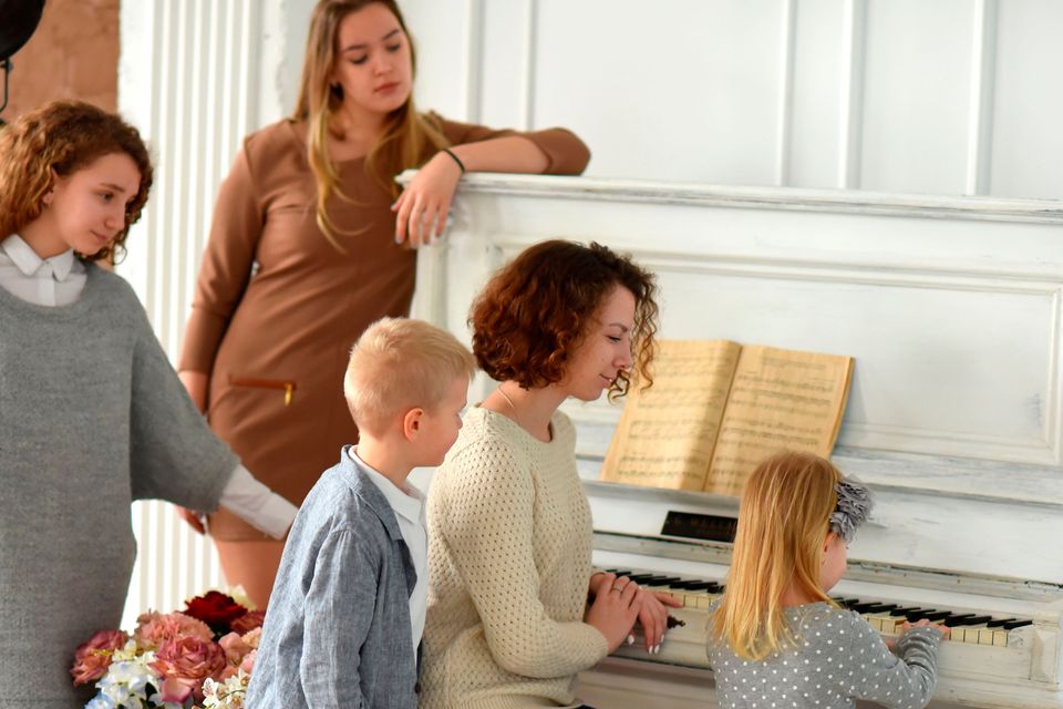 Musical memories: modern families rarely gather around pianos for a sing-song