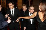 thumbnail: 26.11.10. Picture by David Fitzgerald. The 2010 GO Belfast awards which took place last night in the Europa Hotel. Christine Bleakley pulling Frank Lampard as he tries to sign autographs for fans