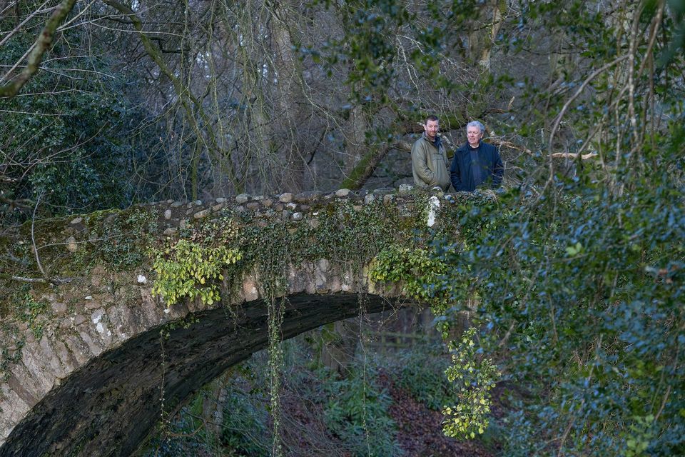 Dr Paul Mullan with Dave Scott at Mourne Park (RaphaelMasonPhotography/PA).