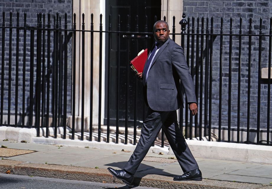 Foreign Secretary David Lammy (Jordan Pettitt/PA)