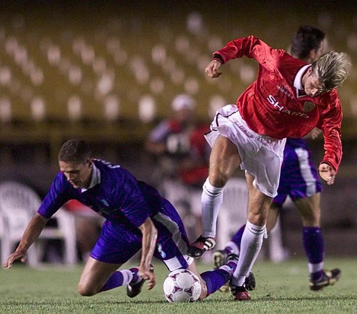 Ange Postecoglou’s South Melbourne lost to Manchester United in Rio back in 2000 (Phil Noble/PA)