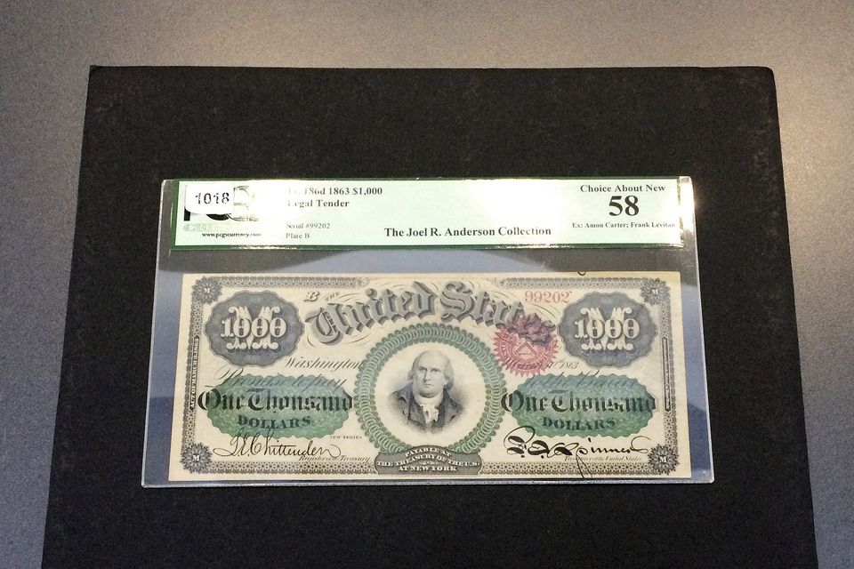 Rare $1,000 Bill Sells for Over $2 Million