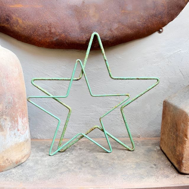 Green Metal Outline Star, Heavenly Homes and Gardens, £20
