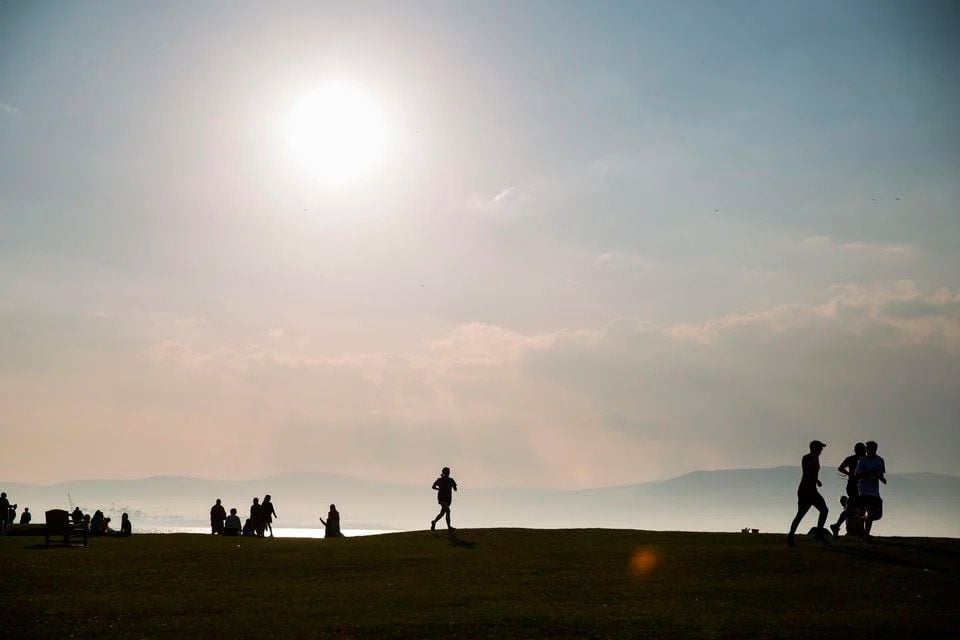 Northern Ireland experienced warmer weather on Sunday