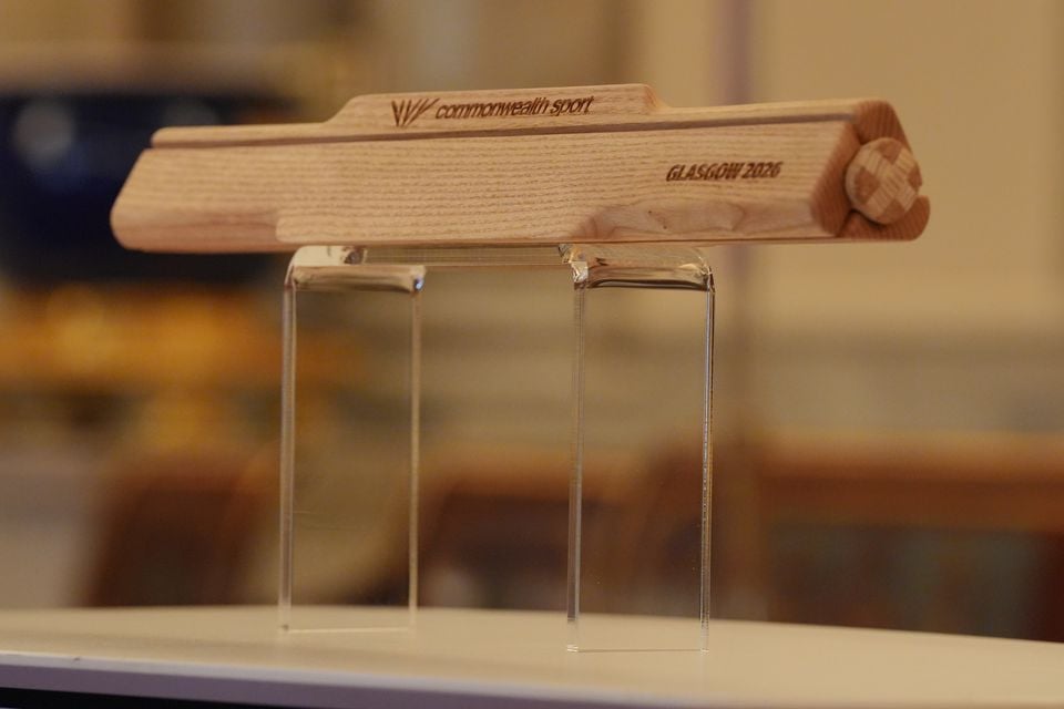 The sustainable Commonwealth baton was made with wood from Scotland (Jonathan Brady/PA)