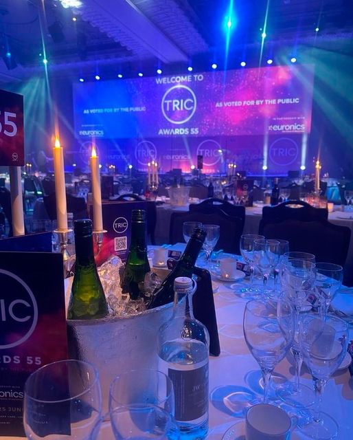 Eamonn Holmes sharing a photo of his table at the TRIC Awards Credit: Instagram