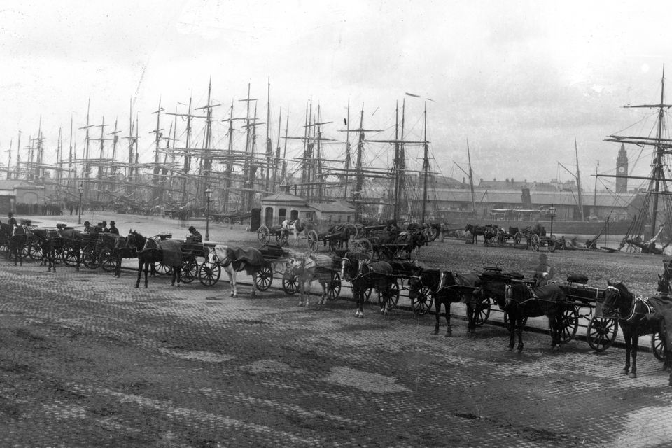 Belfast Harbour, The Quay's at the turn of the twentieth century.