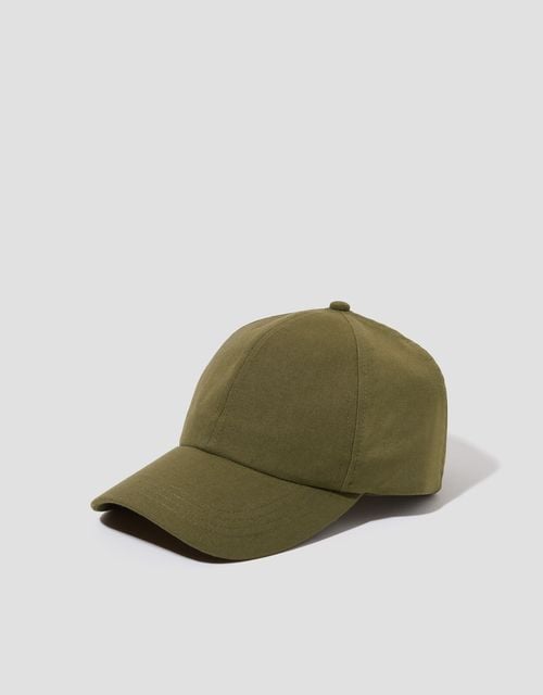 Isha Linen Baseball Cap Green,  £15, Monsoon
