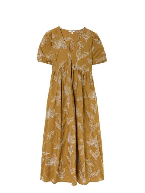 Remi Ochre Yellow Detail Midi Dress, £72, FatFace
