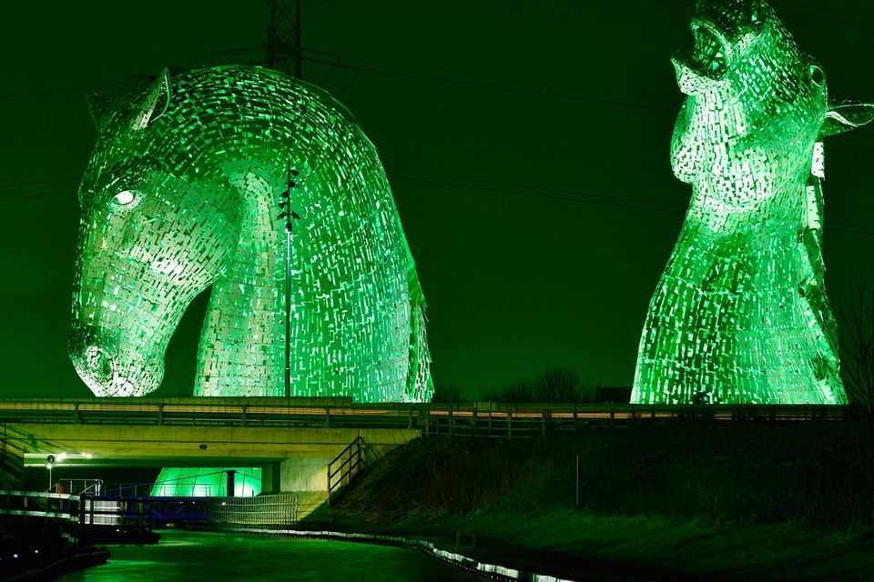 St Patrick's Day revellers hit the town early across Scotland with