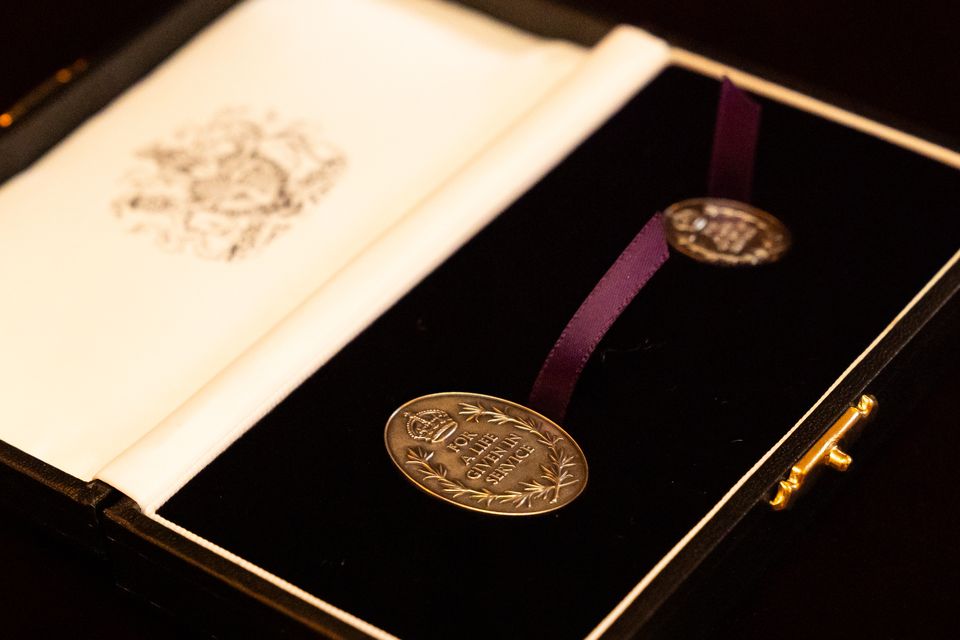 Elizabeth Emblems will be awarded to the next of kin of police officers, firefighters and other public servants (Aaron Chown/PA)