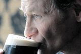 thumbnail: Black stuff: The south Belfast snooker legend always enjoyed a pint
