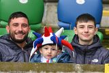thumbnail: 4th May  2024
Clearer Water Irish Cup  final  between Linfield  and Cliftonville at the National Stadium.

Linfield fans pictured before todays game 


Mandatory Credit INPHO/Presseye/Stephen Hamilton

