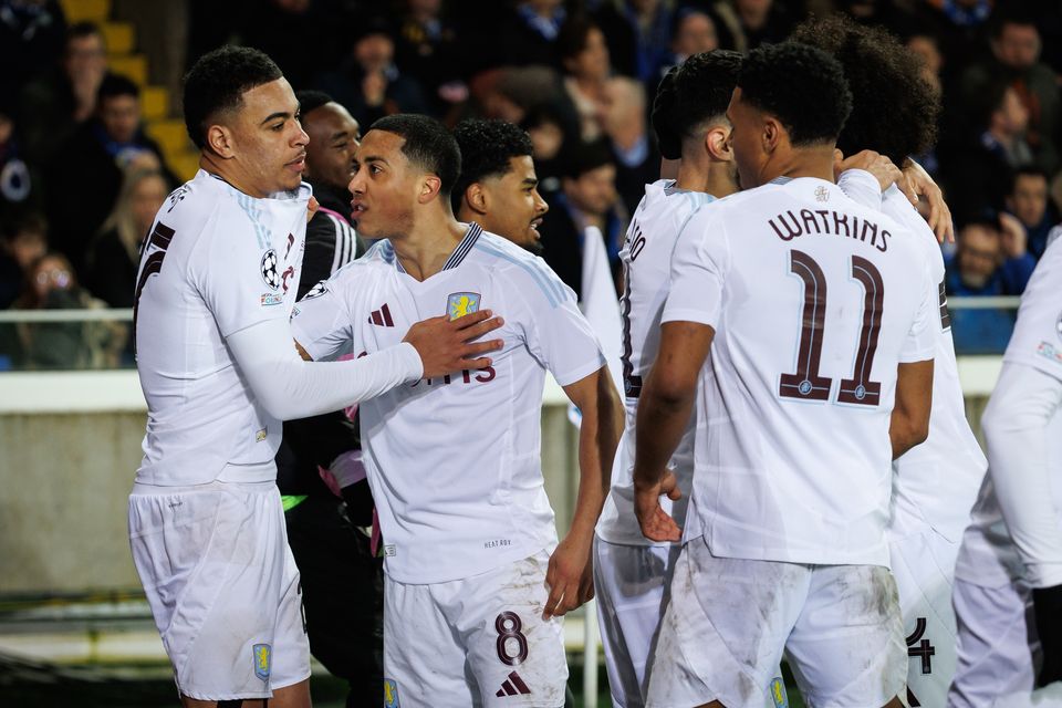 Aston Villa took a big step towards a Champions League quarter-final (PA Wire via Belga)