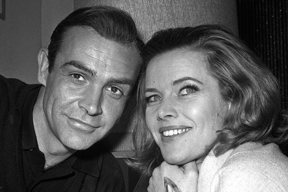 Memorable role: Honor Blackman, who played Pussy Galore, alongside co-star Sean Connery