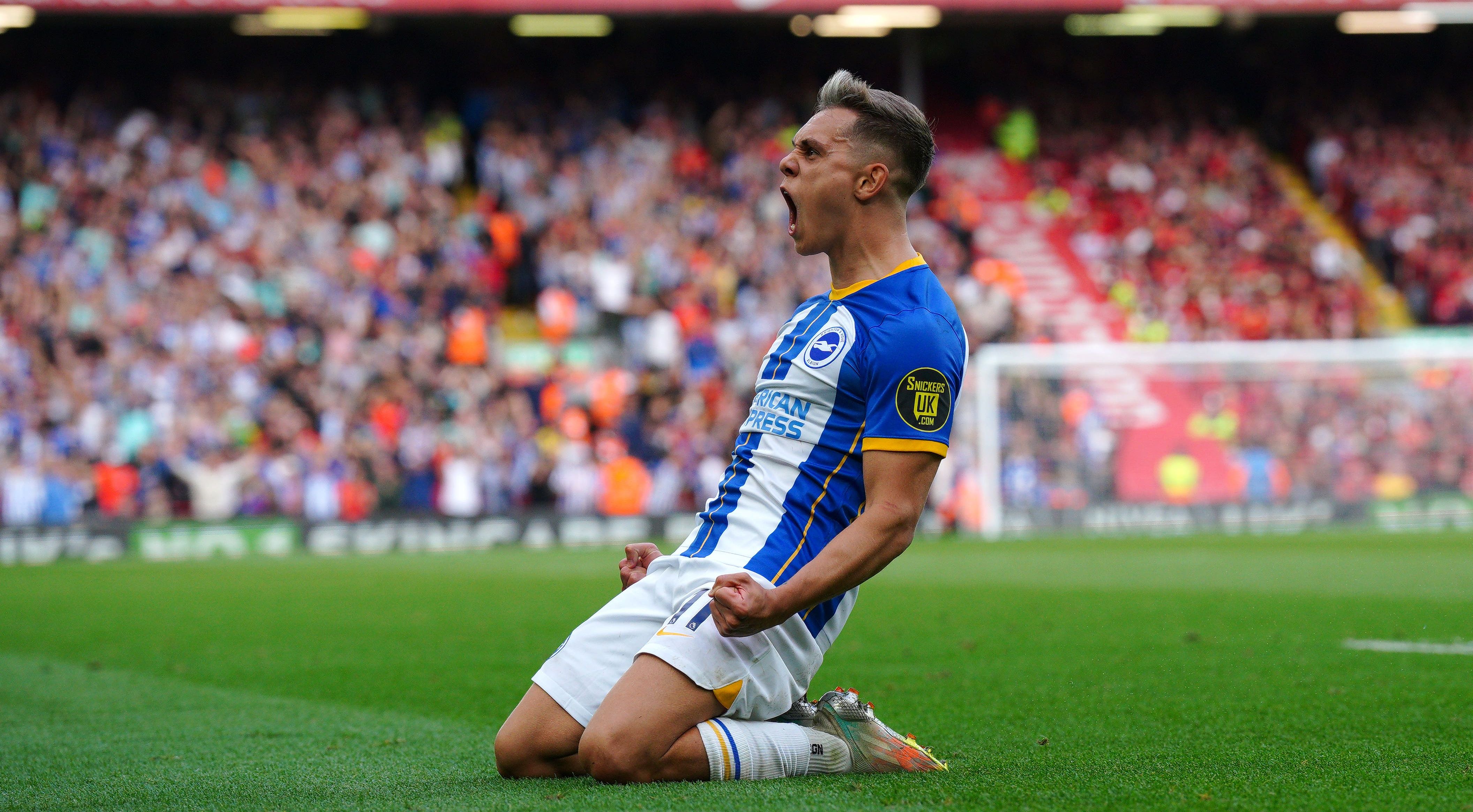 Leandro Trossard nets hat-trick as Brighton claim deserved draw at  Liverpool | BelfastTelegraph.co.uk