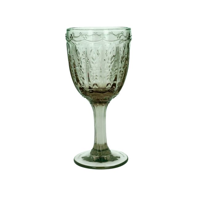 Wine Glass - Green Pressed Goblet, Gisela Graham London, £8.49
