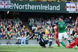 thumbnail: @Press Eye Ltd Northern Ireland- 27th May 2016
Mandatory Credit -Brian Little/Presseye

Northern Ireland  Kyle Lafferty scores a goal past  Belarus  goal keeper Andrei Harbunov    during Friday night's Vauxhall Friendly International match  at the National Football Stadium at Windsor Park.
Picture by Brian Little/Presseye