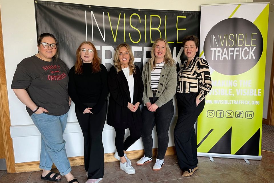 The Invisible Traffick team from left Megan Phair, Erin Neill, Gayle Bunting, Chloe Higginson and Joan Dempster