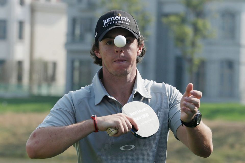 Rory McIlroy Autographed Grey and Cobalt Blue Nike Hat