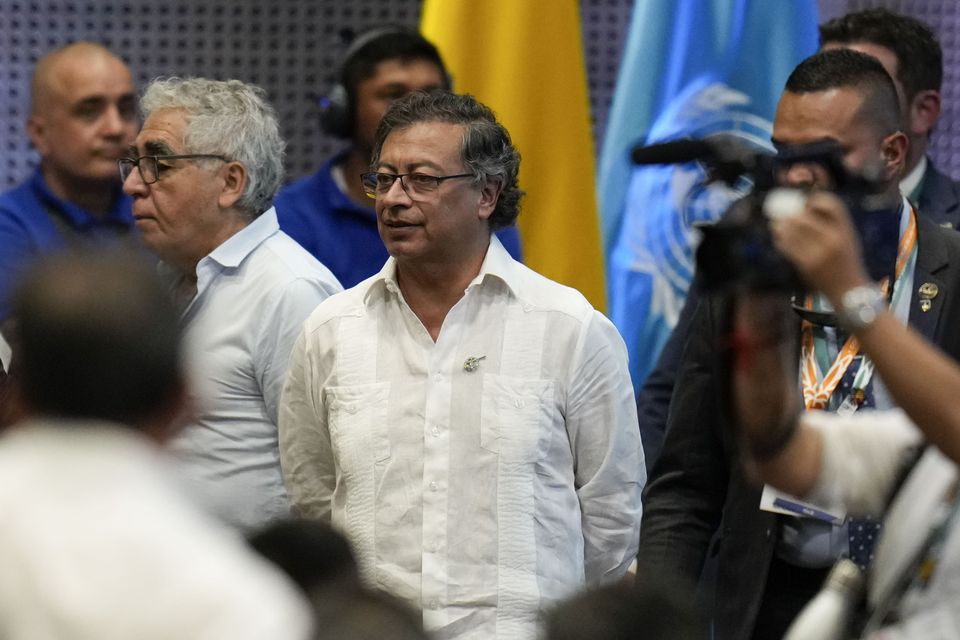 Colombia’s President Gustavo Petro (Fernando Vergara/AP)