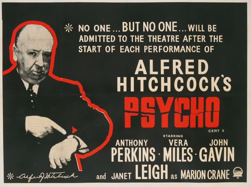 A poster for Alfred Hitchcock's 1960 horror film 'Psycho' (Photo by Movie Poster Image Art/Getty Images)