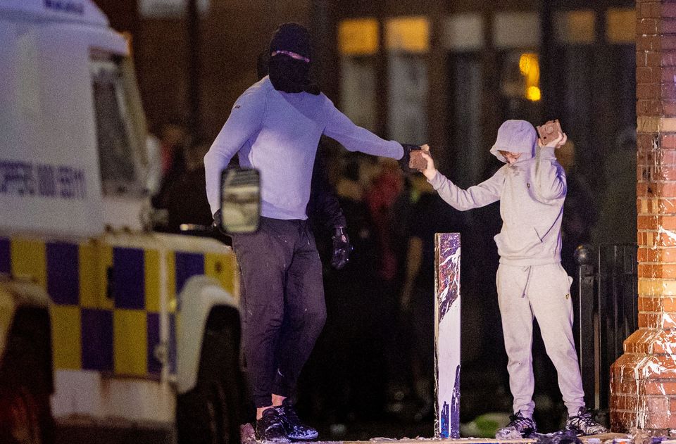 Police deal with a second night of disorder on July 16, 2024 (Photo by Kevin Scott)