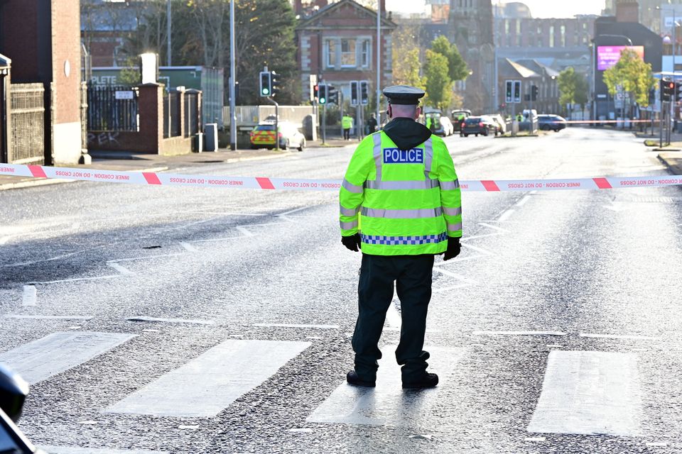 Clifton Street, North Belfast is closed in both directions Photo Pacemaker