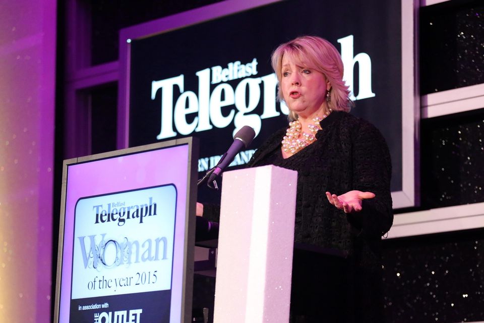 Press Eye - Belfast - Northern Ireland - 19th March 2015 - Picture by Kelvin Boyes / Press Eye.
2015 Belfast Telegraph Woman of the Year Awards in Association with THE OUTLET, Banbridge

Jo Fairley ? Entrepreneur