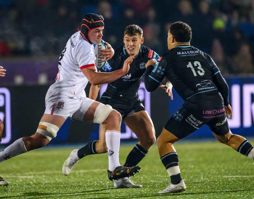 James McNabney enjoyed his first-ever sampling of professional rugby during Ulster's encounter with Glasgow in Scotstoun