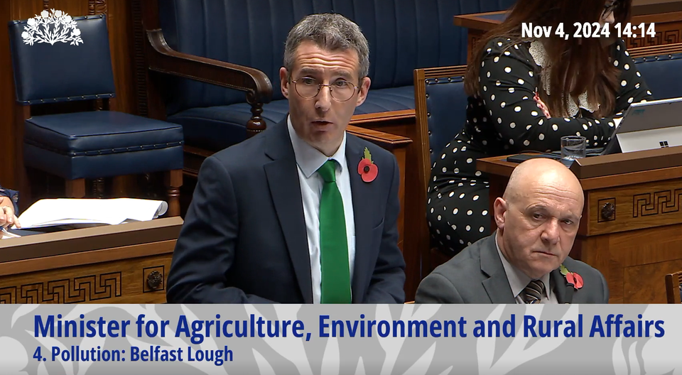 Stormont Agriculture and Environment Minister Andrew Muir was answering questions in the Northern Ireland Assembly (NI Assembly/PA)