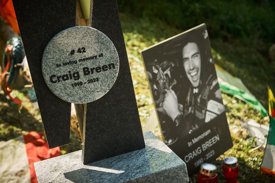 The monument in honour of Craig Breen unveiled at Rally Croatia