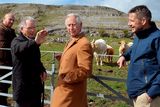 thumbnail: Britain's Prince Charles, Prince of Wales (C) listens as farmer Pat Nagle talks during his visit to the Burren National Park in west Ireland, on May 19, 2015. Prince Charles on Tuesday became the first British royal to meet Irish republican leader Gerry Adams, on a visit that will take him to the scene of his great-uncle's murder by the IRA.  AFP PHOTO / POOL / JOHN STILLWELLJOHN STILLWELL/AFP/Getty Images