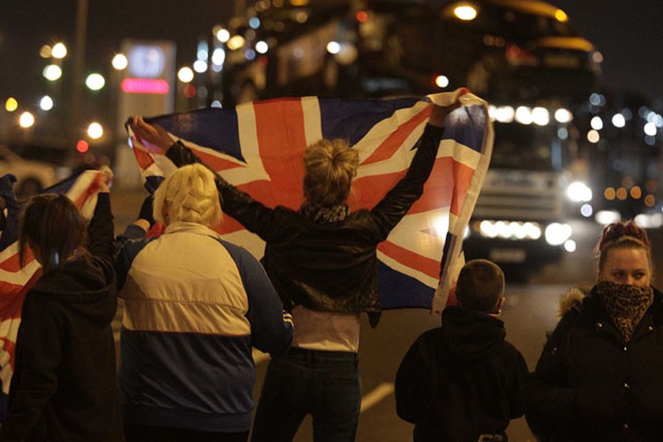 Loyalist hold protests around the village area in south Belfast