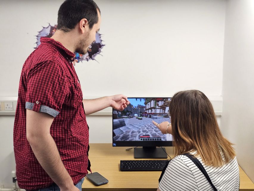 Students at the university will learn and build experiments within the computer game (University of Essex/PA)