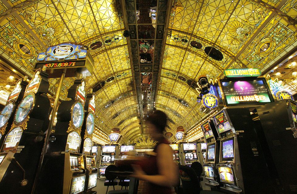 The opulent stained glass ceiling cost a million dollars (AP)