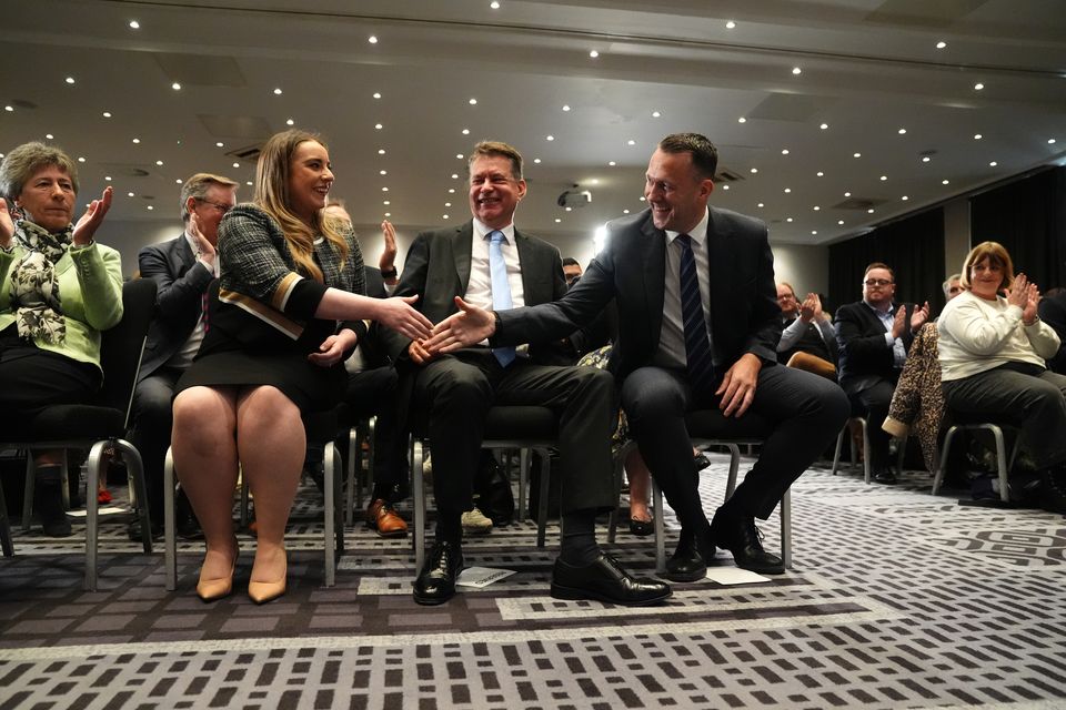 Russell Findlay defeated Meghan Gallacher and Murdo Fraser to become the new Scottish Conservative leader (Andrew Milligan/PA)